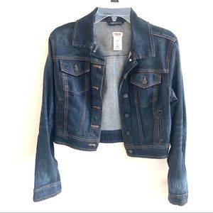 Mossimo Cropped Denim Jean Jacket Size Medium